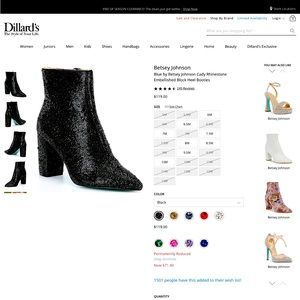 Brand New never won Betsey Johnson caddy ankle boots.  Size 7 1/2